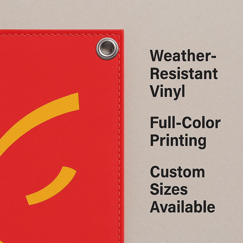 Custom Vinyl Banners – Durable Outdoor & Indoor Advertising Signs
