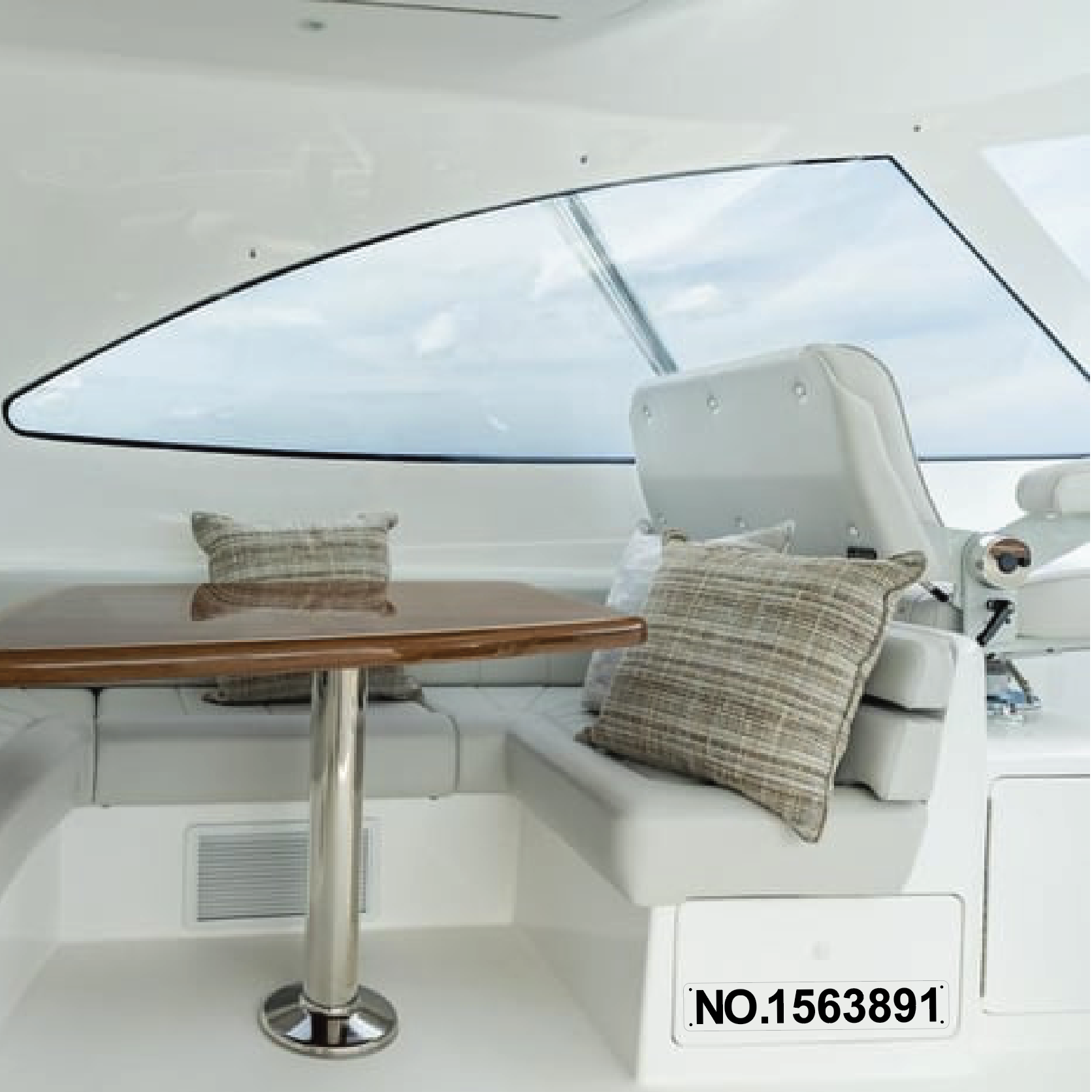 Engraved PVC Boat Documentation number plaque USCG Compliance