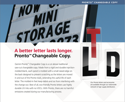 3-Inch Black Changeable Sign Letters – Gemini Pronto Modern Font – 100-Piece Set for Reader Boards, Marquees & Outdoor Signs