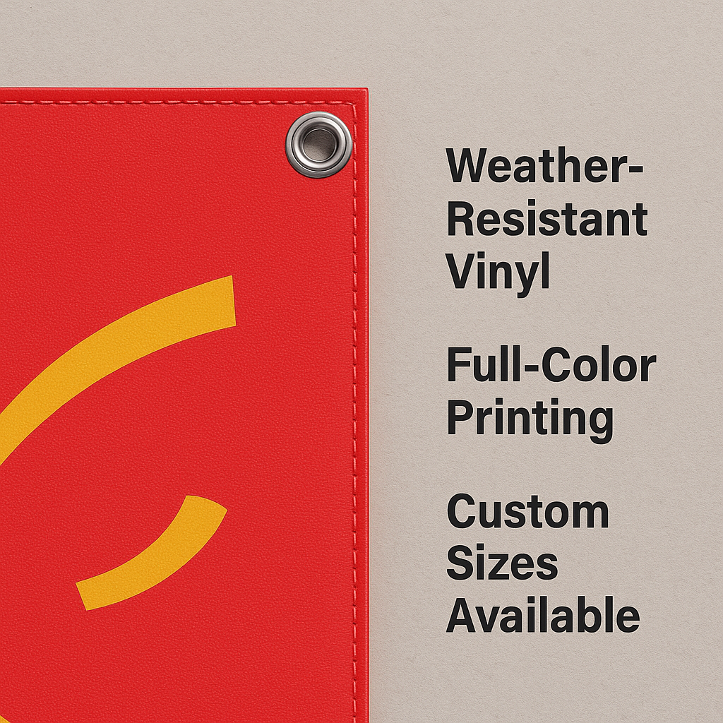 Custom Vinyl Banners – Durable Outdoor & Indoor Advertising Signs